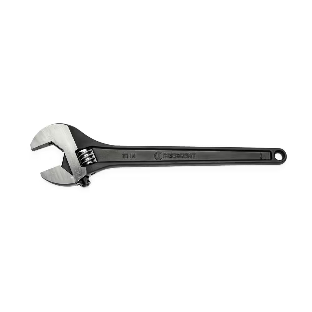 15 In. Black Oxide Adjustable Wrench