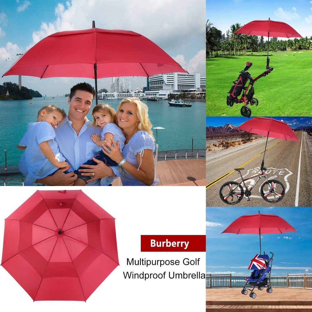 Extra Large Golf Umbrella 72 Inch - Automatic Open, Vented, Windproof Protection