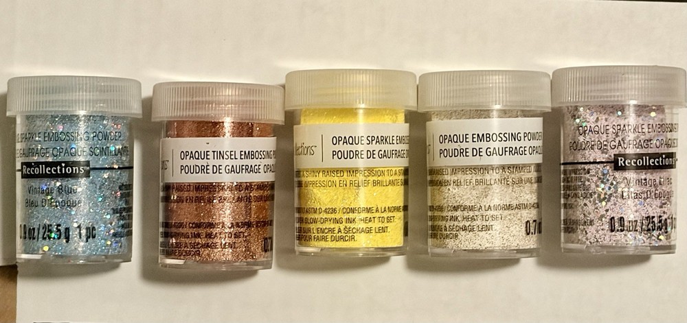 Embossing Powders And Stamps