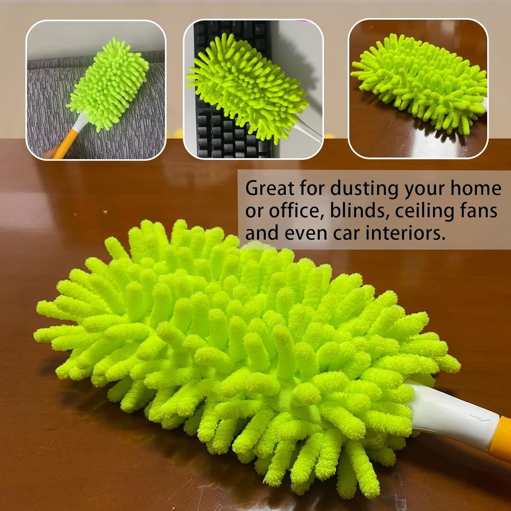 Reusable Duster Refill Compatible W/ Swiffer Hand Duster Microfiber Ceiling Fan