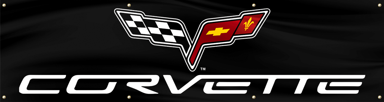 Corvette 2'X8' BANNER FLAG