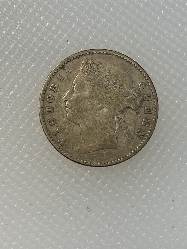 1881 straits settlements 10 cents M1