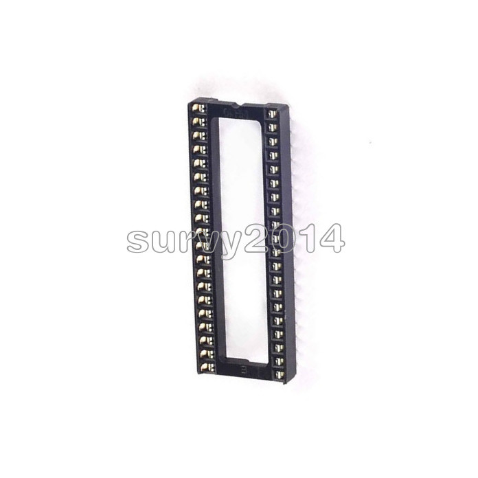 100PCS 40 pin DIP IC Socket Adaptor Solder Type Socket Pitch Dual Wipe Contact