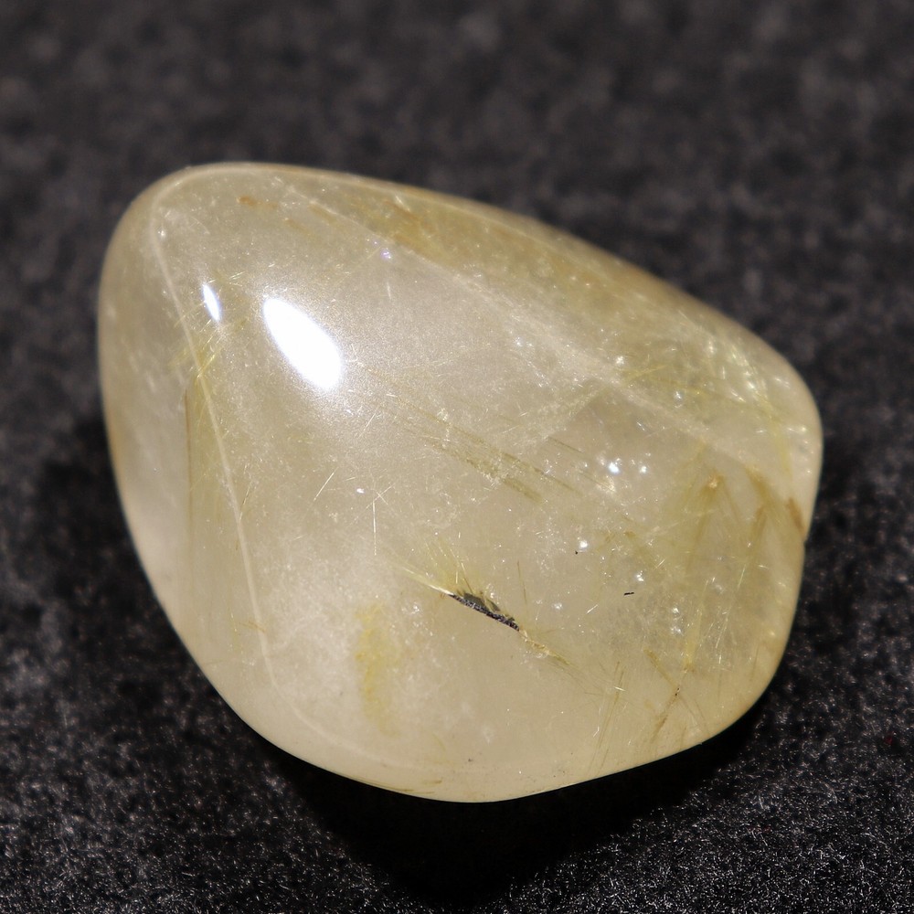 Tumbled Stone: Rutilated Quartz Crystal from Brazil (RTQ54)