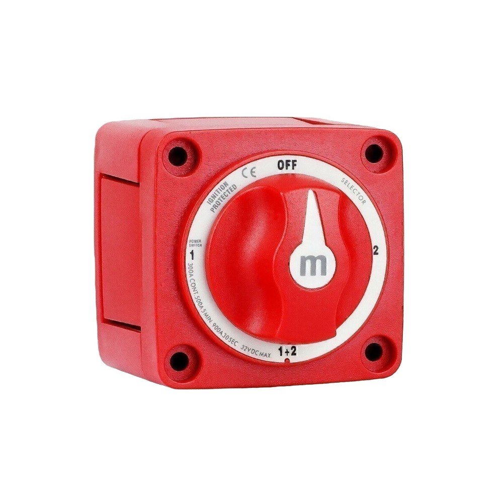 For Boat Marine Electrical Systems 300A Dual Battery Selector Switch 4 Position