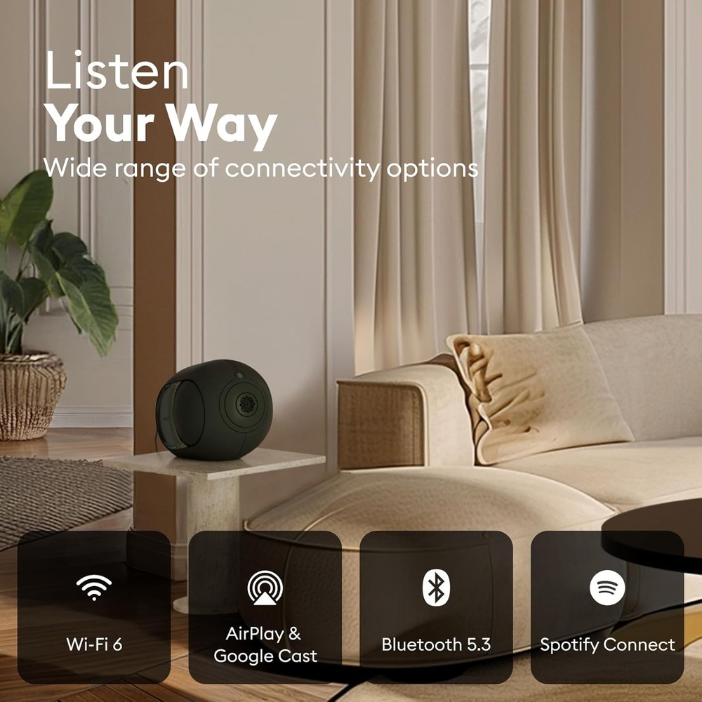 Devialet Phantom I 108dB Wireless Speaker - Matte Black (Deep Forest) - 1100W