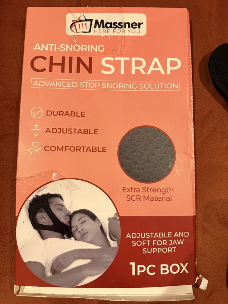 Adjustable Anti Snore Chin Strap - Effective Snoring Solution - Breathable CPAP