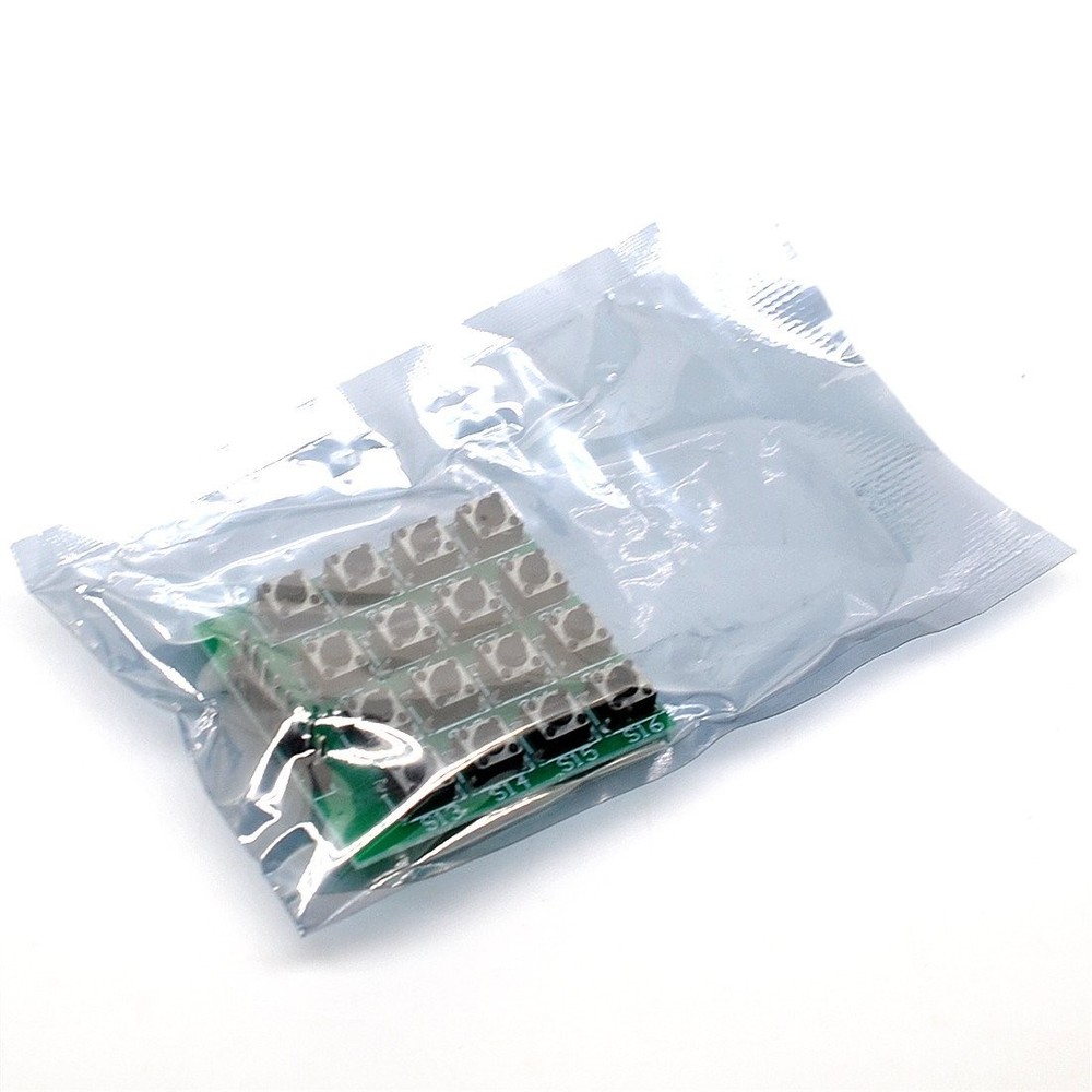 5-Pack 4x4 Matrix Keypad Modules – 16 Button Tactile Keyboard for Arduino, Ra...