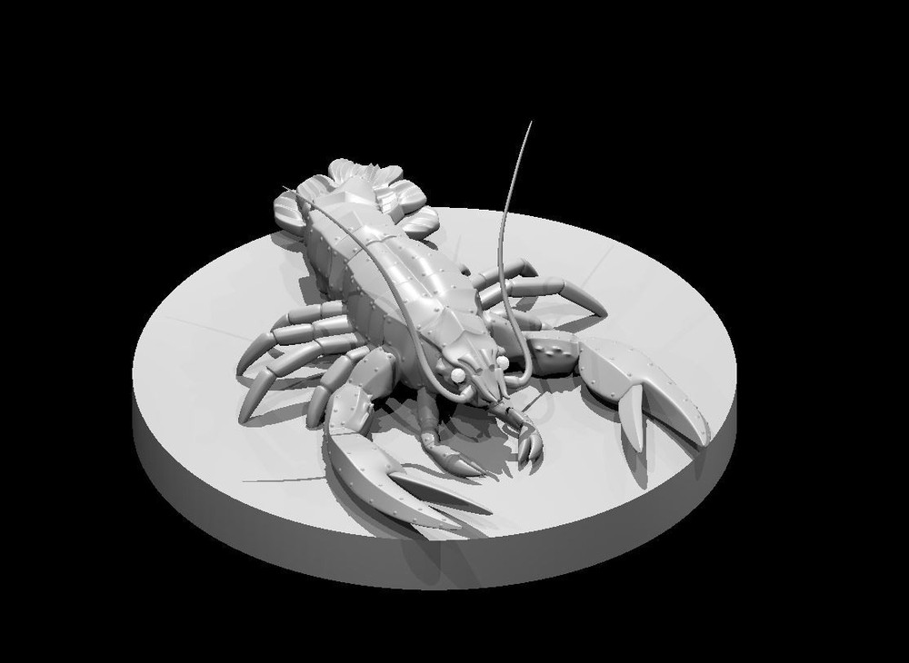Clockwork Lobster Monster Manual 28mm Scale DND D&D Tabletop Mini