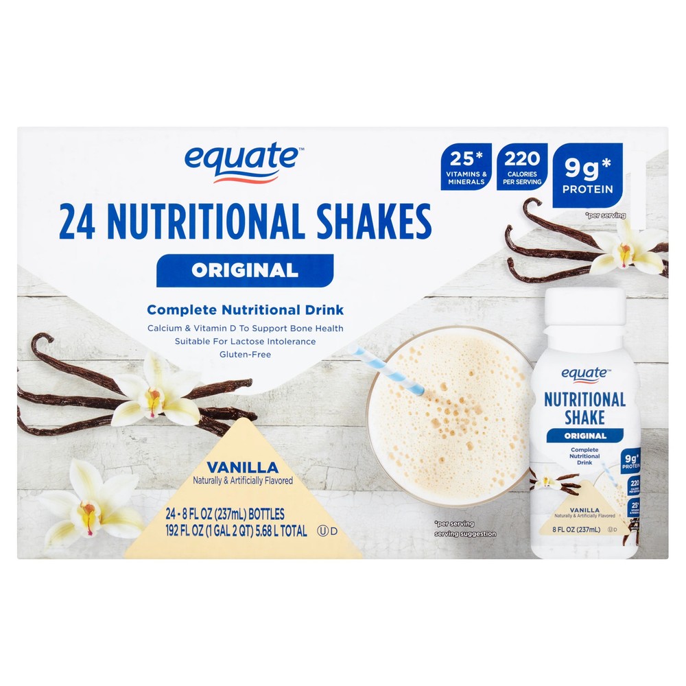 Original Meal Replacement Nutritional Shakes, Vanilla, 8 fl oz, 24 Count