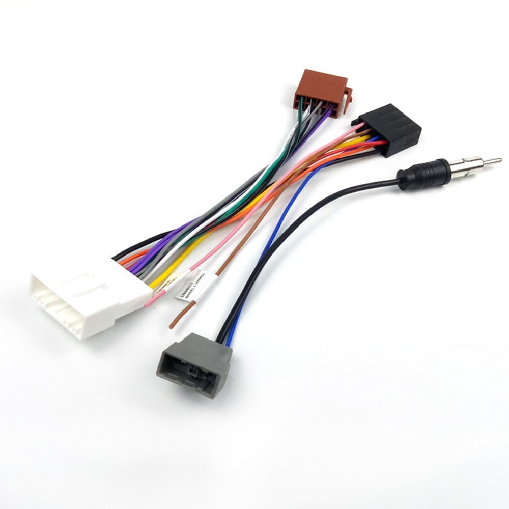For Nissan Compatible ISO Adapter Cable with Antenna for Quick Install