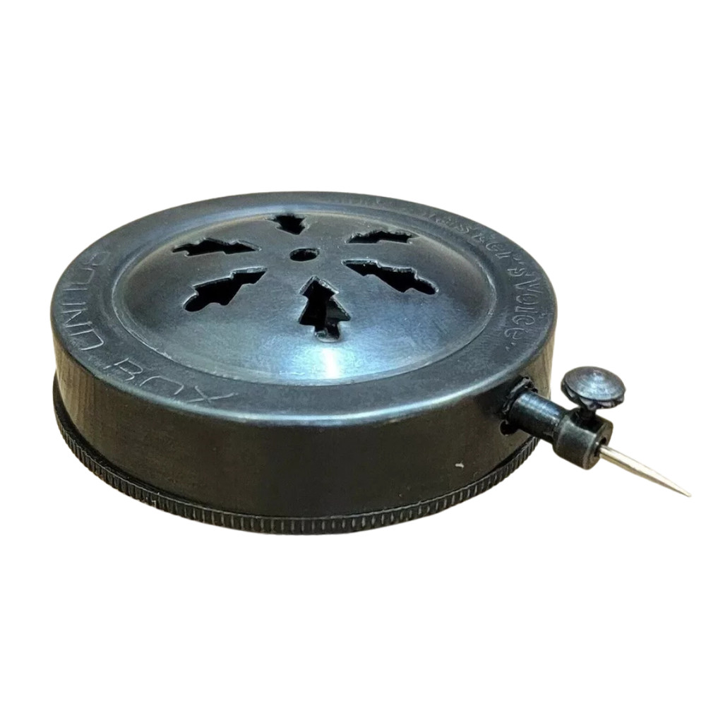 HMV Black Gramophone Soundbox – Classic Phonograph Head Attachment Part.
