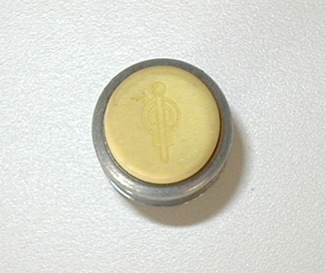 Push Button Glow Plug Switch w/ YELLOW Rubber Button cover c Sterling Autocar