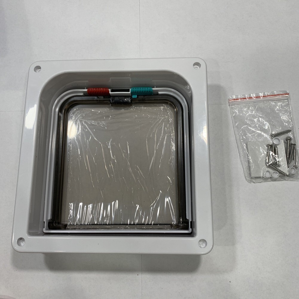 TC-Home 4-Way Cat Locking Flap Door - White