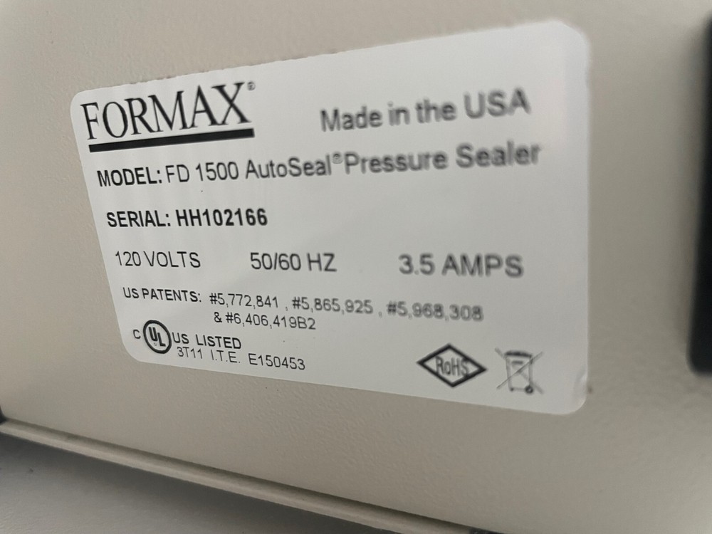 Formax FD-1500 Folder/Pressure Sealer