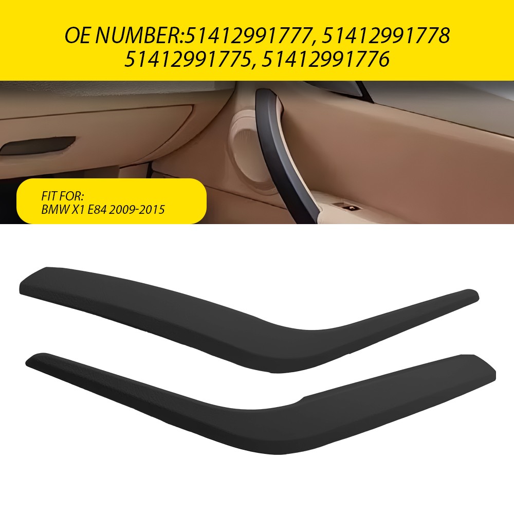 2X Passenger Driver Side Inner Handle Door Pull Panel Trim Fit 09-15 BMW X1 E84