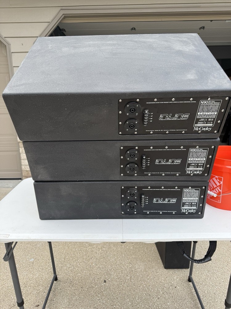 McCauley In.line line array 4 boxes