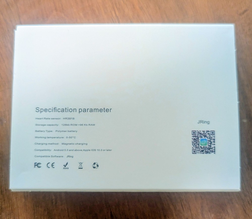 Smart Ring Brand New Black Size 10