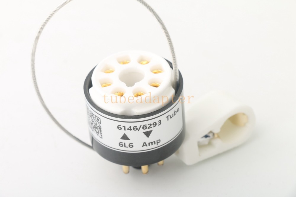 Pair 2pcs 6L6(amp socket) to 6146 6293 tube converter adapter