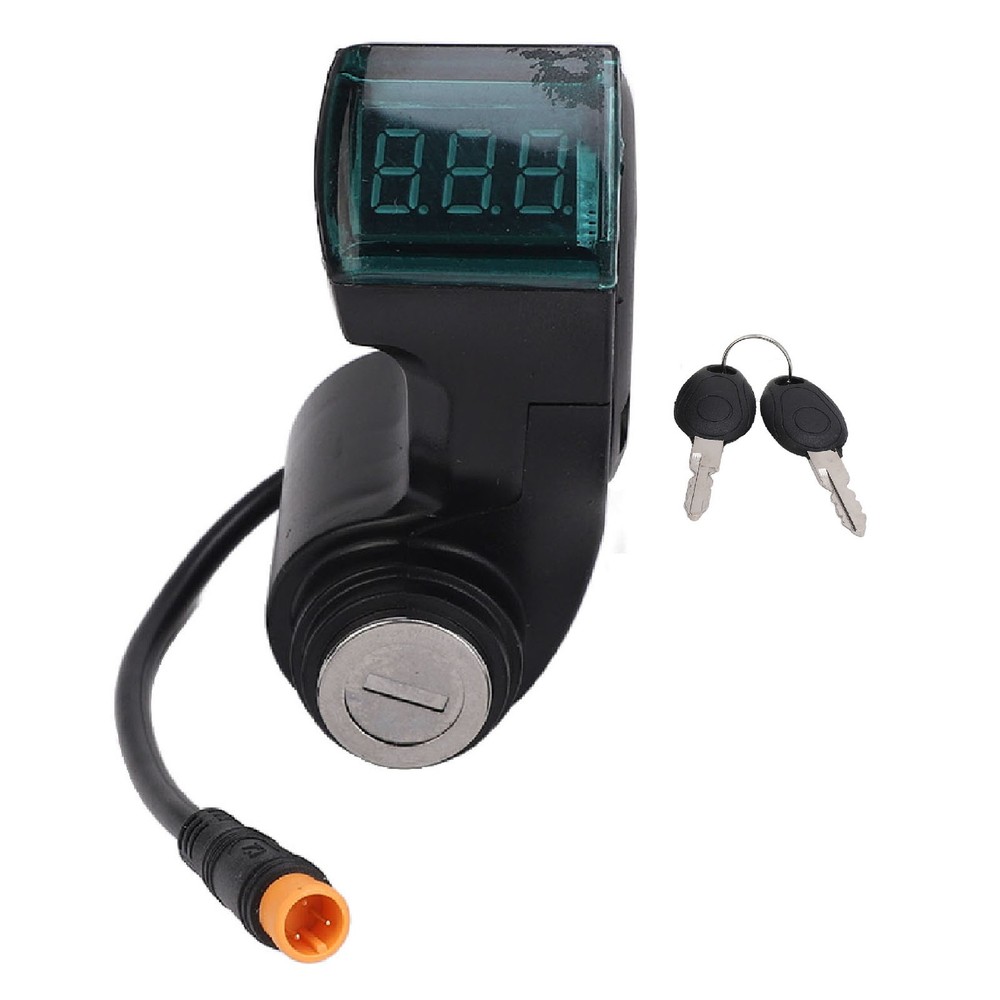 Electric Scooter Handle Switch Lock 3 Pin Handlebar Switch Lock With 2 Keys NEW