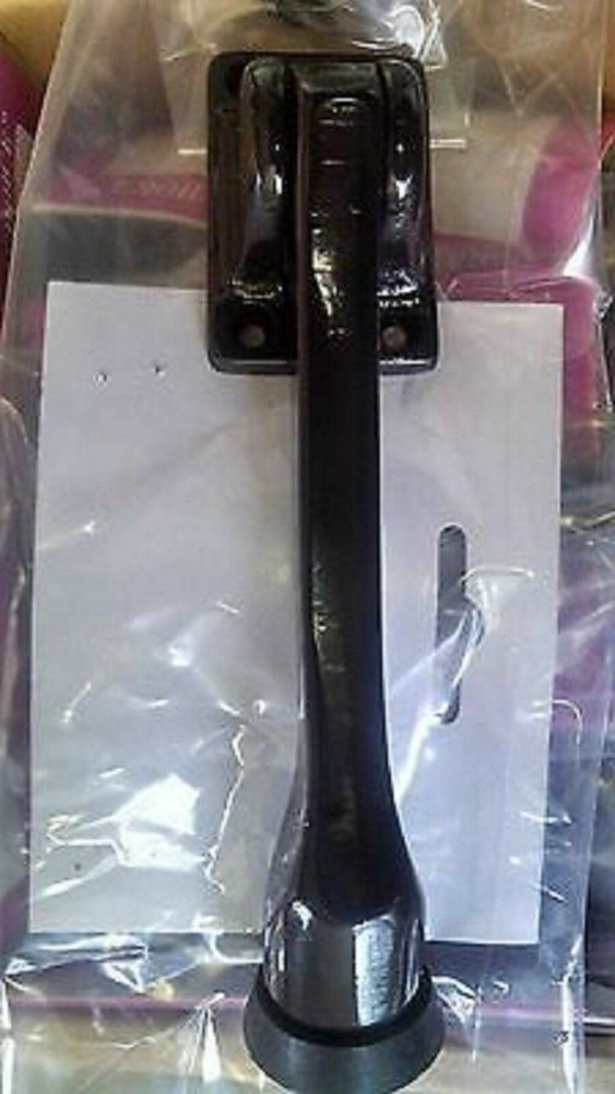 1 EACH CAST SOLID BRASS DARK BRONZE  5" KICK DOWN FLIP OVER DOOR STOPS