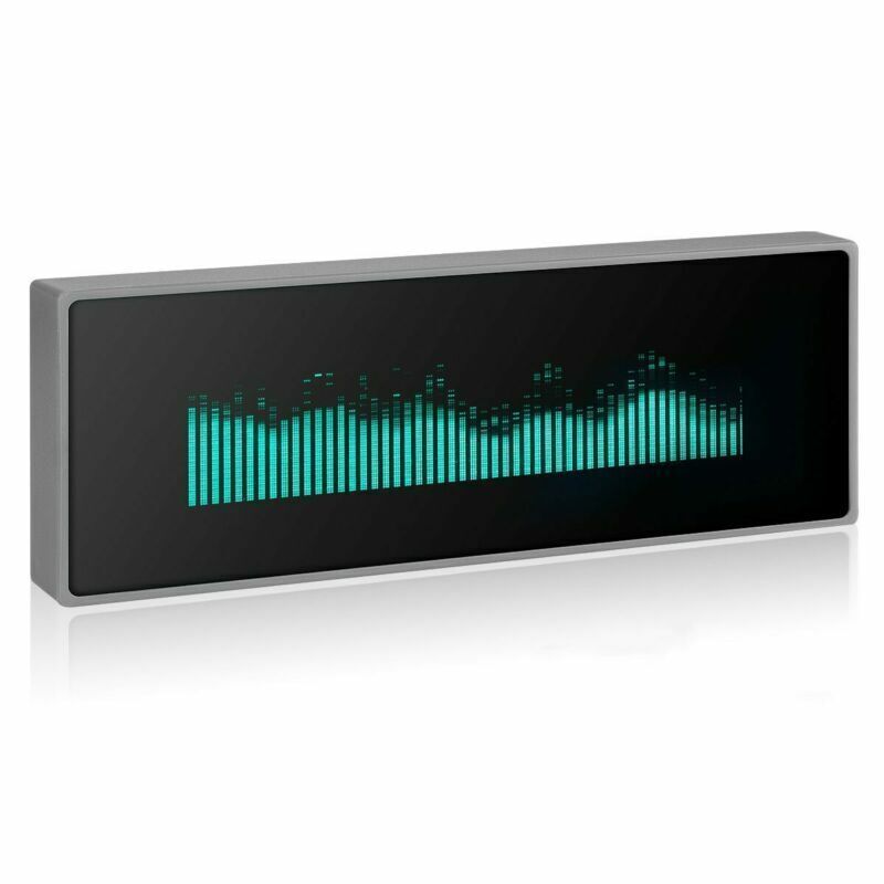 Music Spectrum Display Analog VU Meter VFD Clock Sound Level Indicator MIC