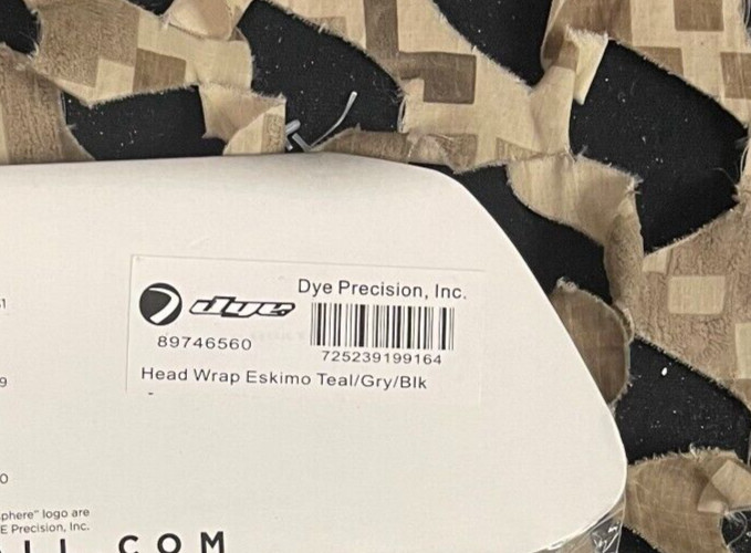 NEW 2014 Dye Head Wrap - Eskimo Teal/Grey/Black