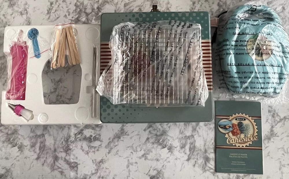 NEW! Bella Cakesicle Maker Machine Kit Original Tin Culinary Cake Pop Bakery