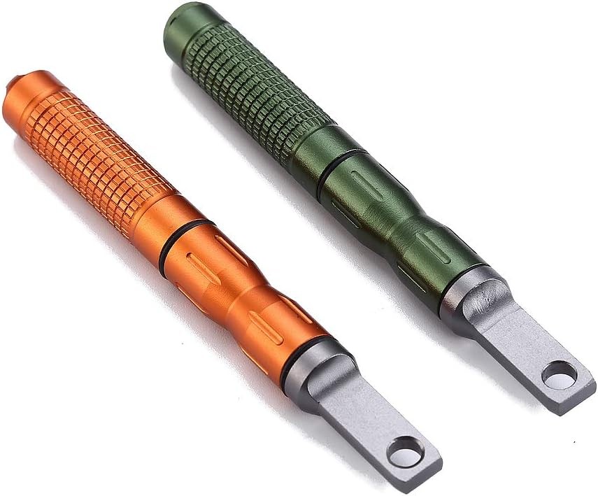 2PCS Compact Fire Starter—Ferro Rod Flint Striker for EDC, Camping & Survival.