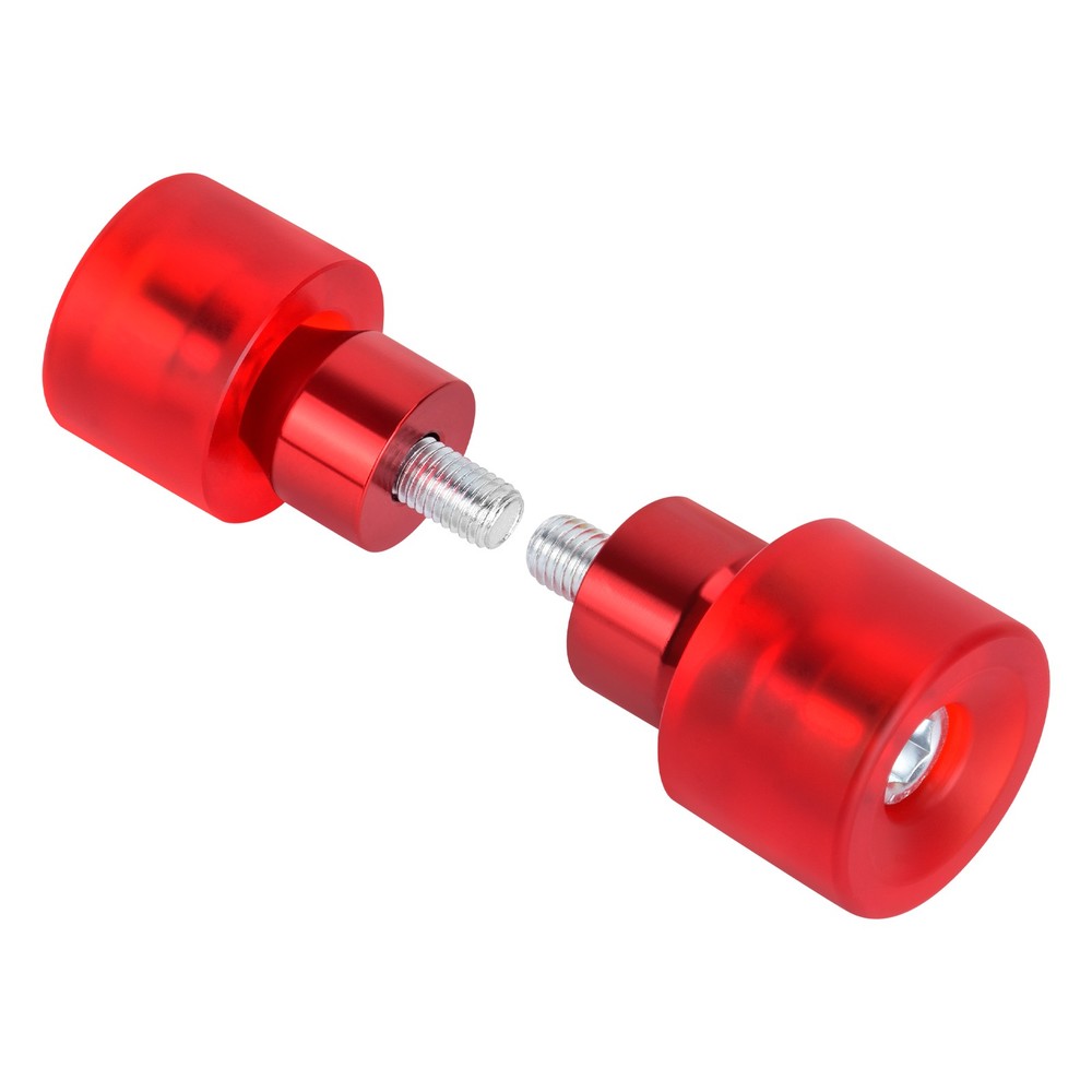 2x Engine Protective Guards Crashs Bars Red Protector 12mm End Balls For Harley