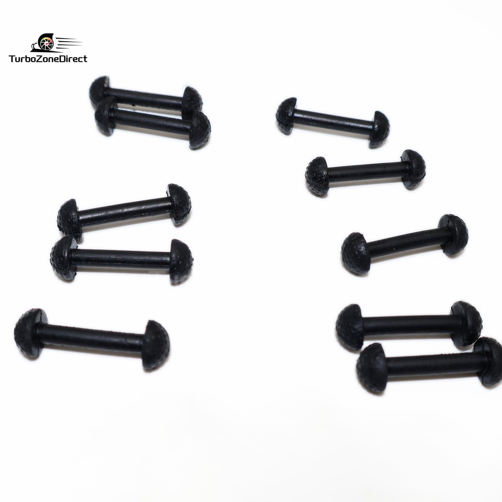 10X Fits Motu Leg Band Replacement Connectors For Vintage Figures Black Rubber