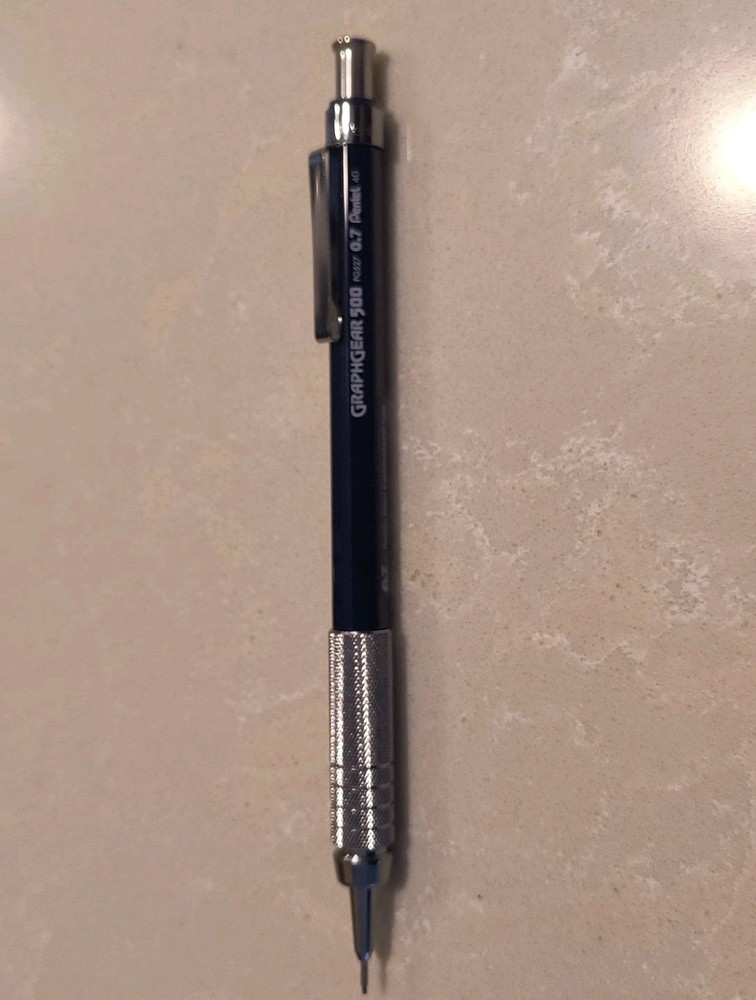 Pentel Graphgear 500 Mechanical Drafting Pencil, (0.7mm), PG527 Medium Line.