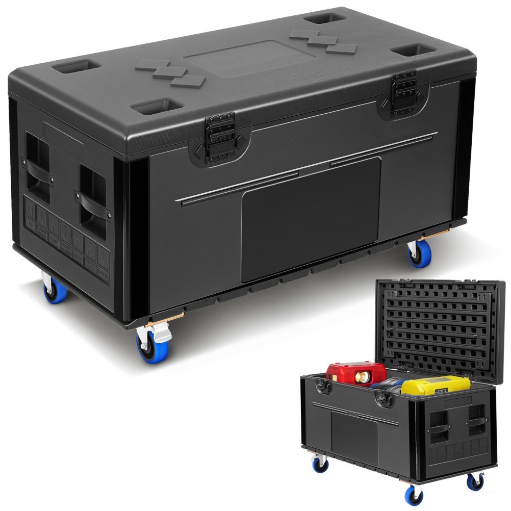 44"x22"x25" Cable Trunk Road Case with Wheels Professional Stackable Road Case