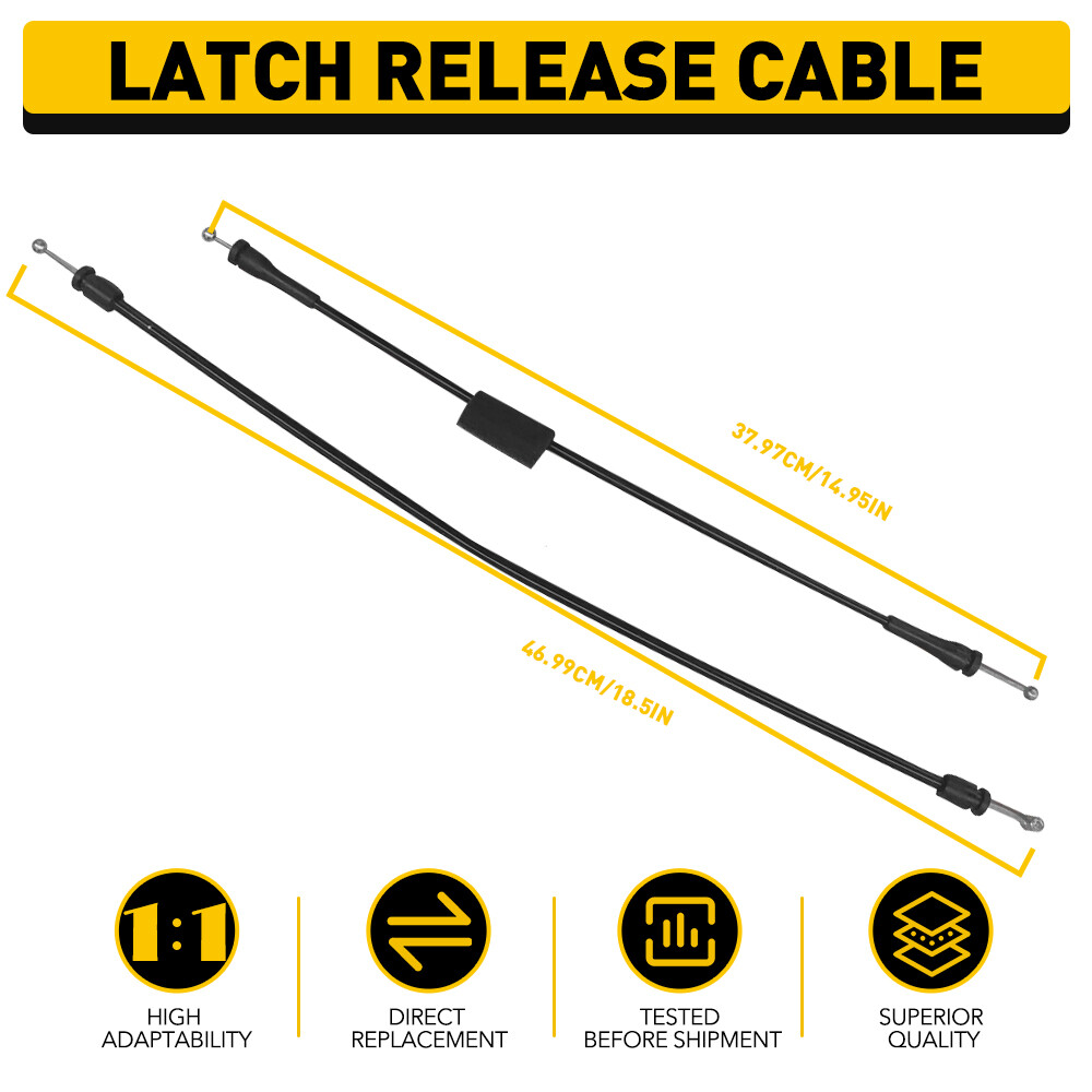 Left Side Hinged Door Latch Release Cable For 1992-2014 Ford E150 E250 E350 Van