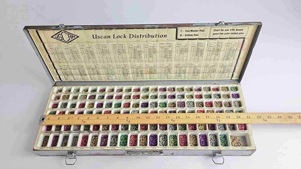 Uscan Locksmith Pin Kit Color Coded