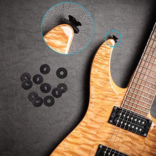 12 Pieces Guitar Strap Locks Silicone Strap Locks Rubber Guitar Strap Blocks