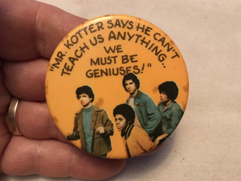 “ Welcome Back Kotter” 1976 Vintage Pin Back Button