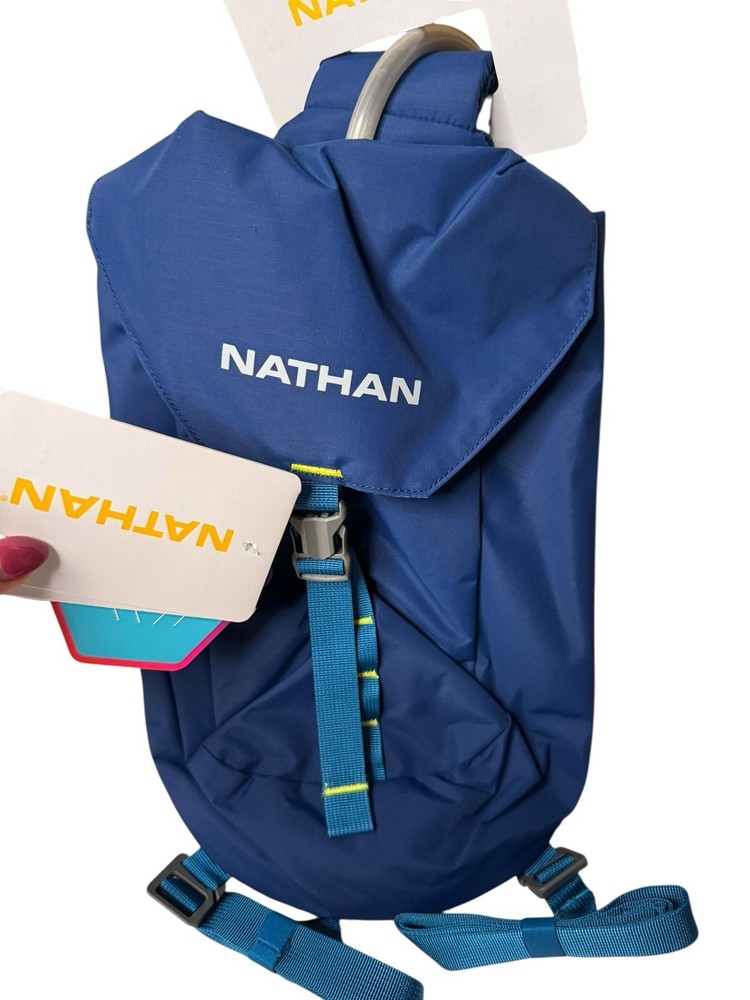 Nathan NEW Limitless 6L Hydration Sling, Two Side Pockets Pacific Blue HydraPak