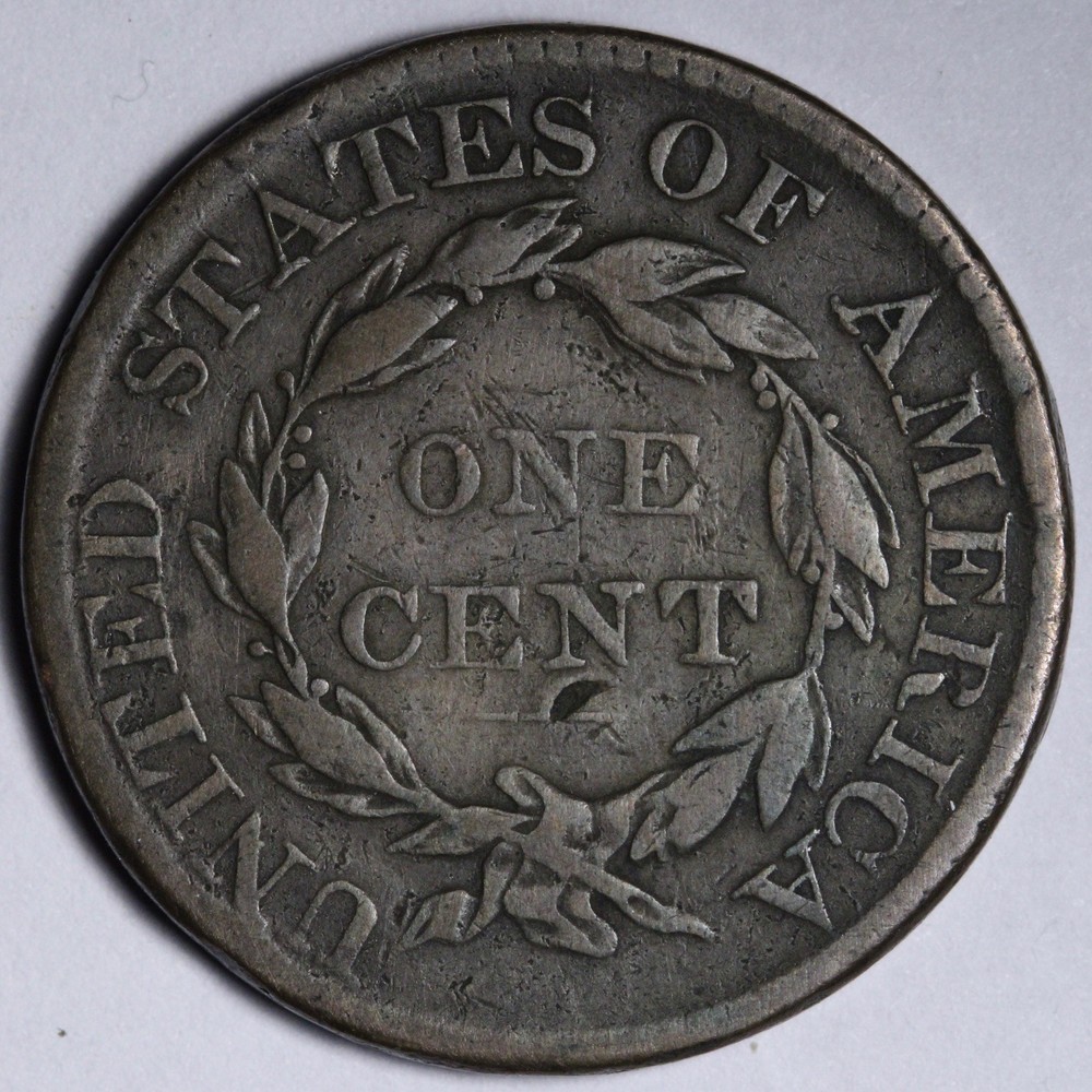1826 Coronet Head Large Cent VF E117 SUKNM