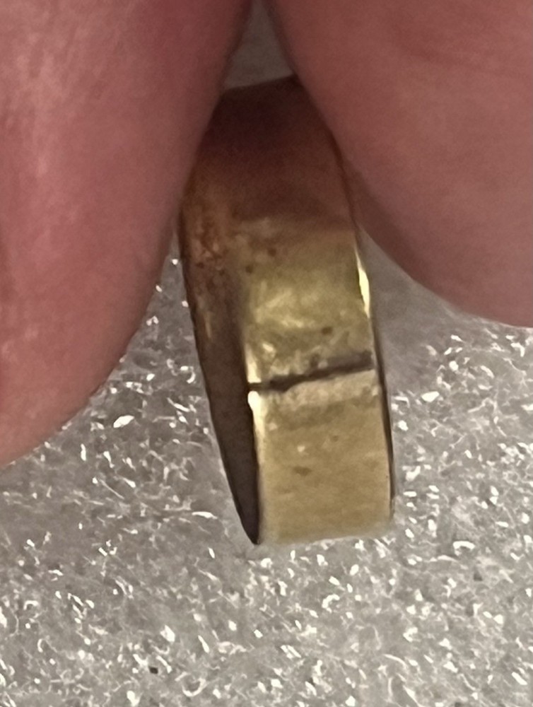 LHS Sterncrest 14K Solid Gold Pipe Band 8mm Replacement Part (0.3g)