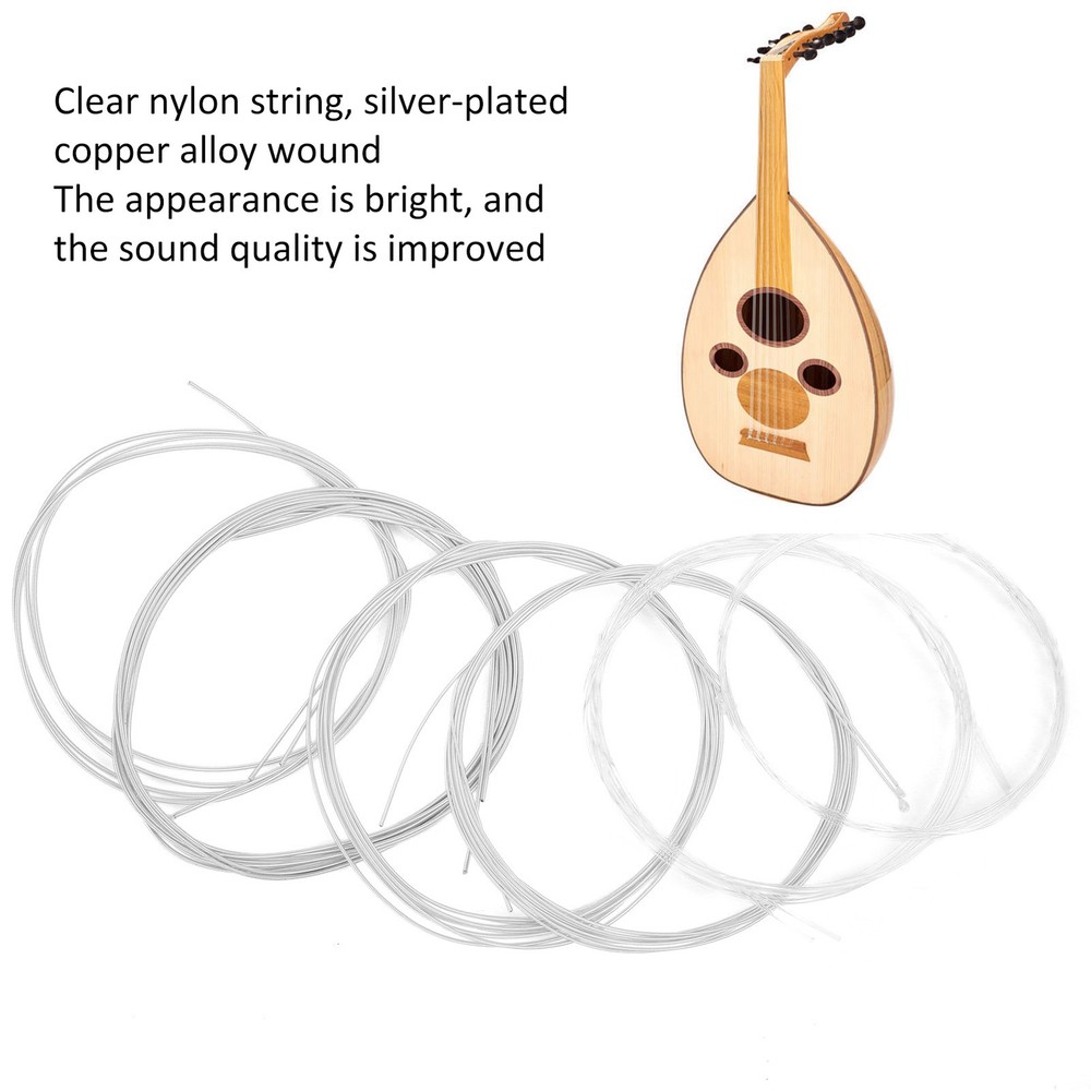 6PCS Arabic Oud Strings Bright Sound Quality For