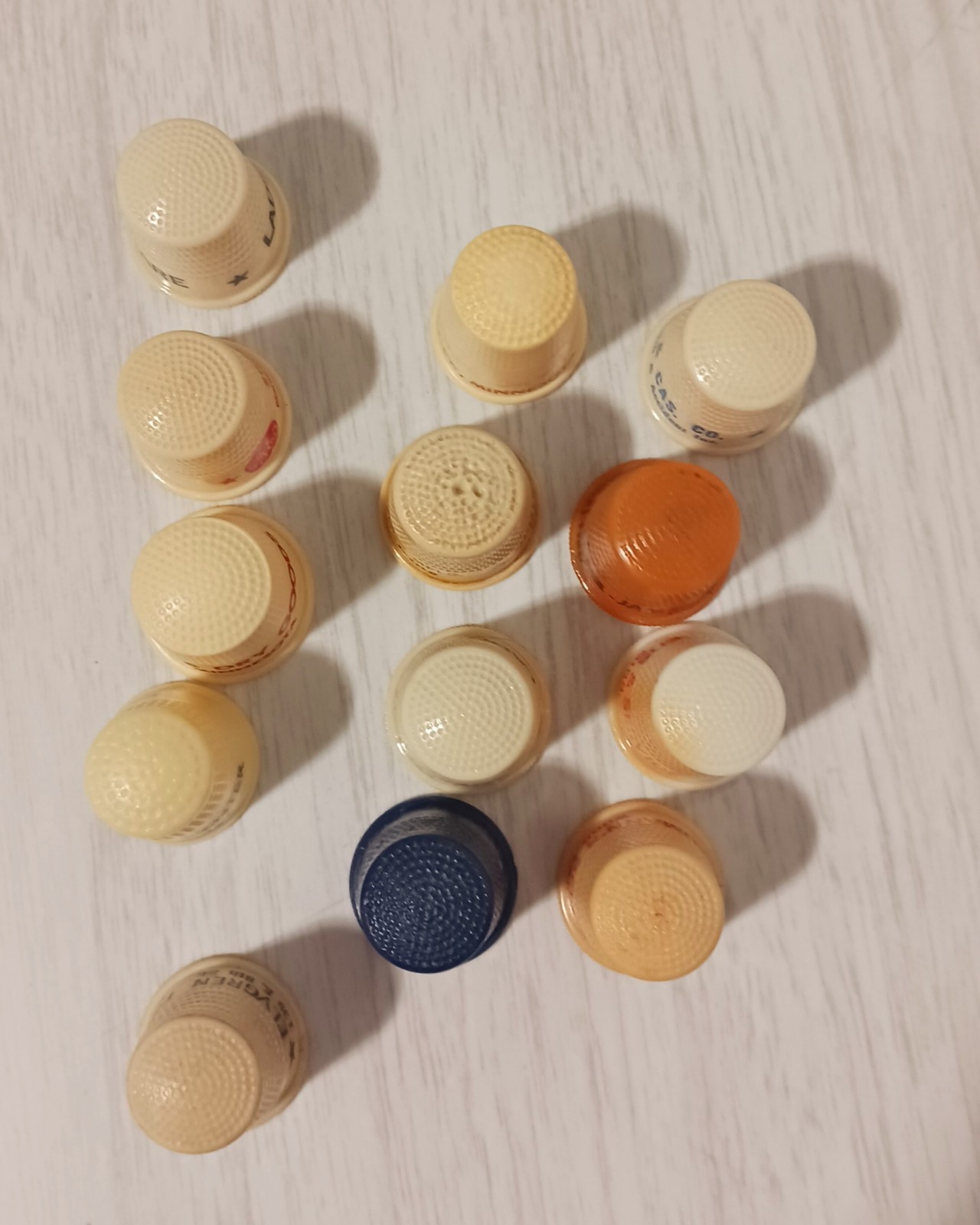 Vintage Lot 13 Plastic Advertising Thimble Minnesota