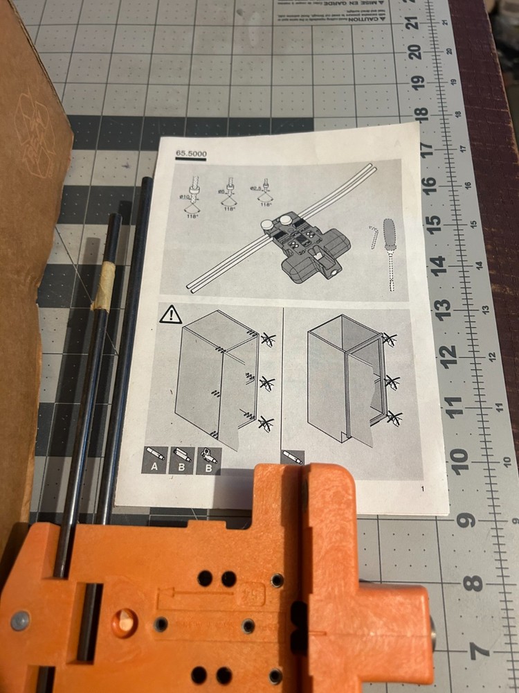 EUC Blum Drilling Template Movento Tandem T65.1000.02
