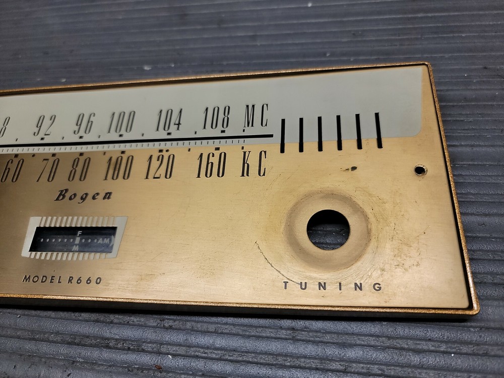 Bogen Model R660 Tuner Face Plate
