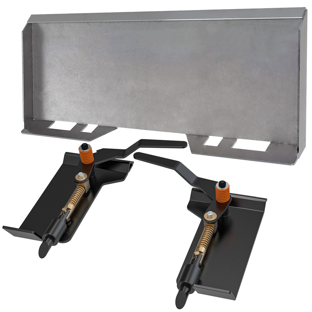 5/16" Skid Steer Loader Mount Plate & Latch Box Bucket Quick Tach Attachment US