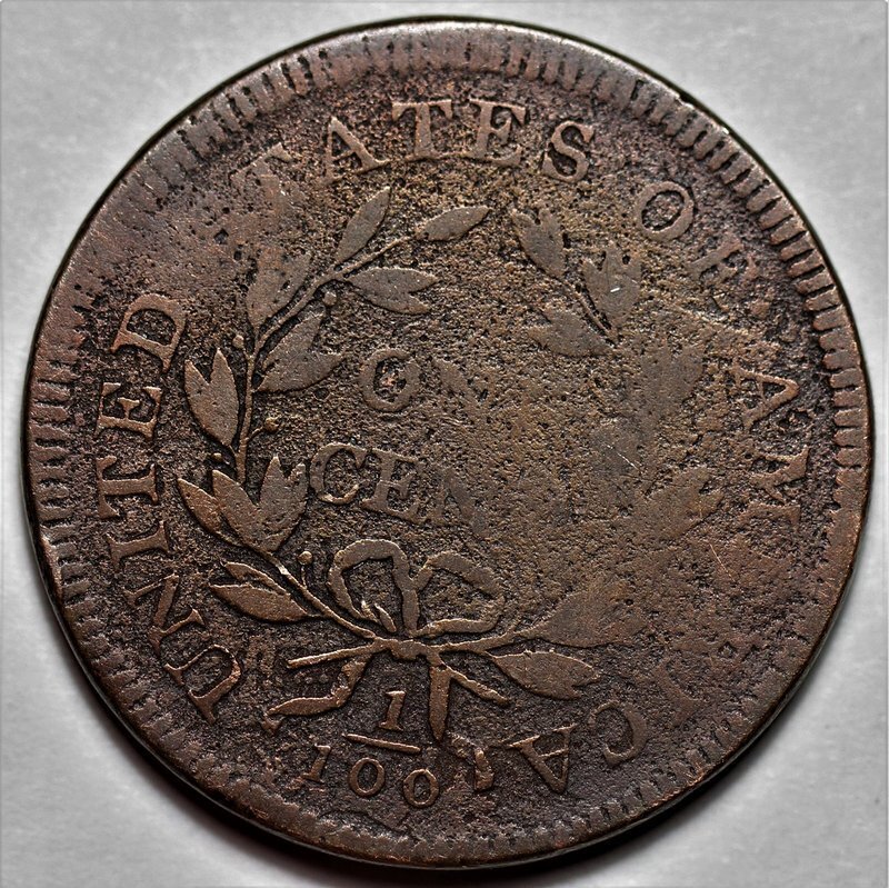 1798/7 Draped Bust Large Cent - US 1c Copper Coin