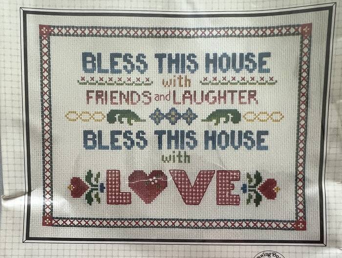 Bucilla Counted Cross Stitch Kit "HOUSE BLESSING" Sampler Sealed