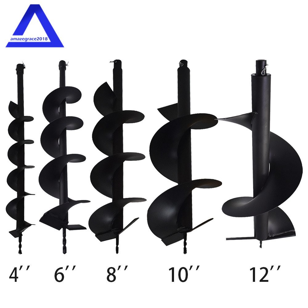 4" 6" 8" 10"12"Earth Auger Drill Bits Use For Gas Powered Post Fence Hole Digger