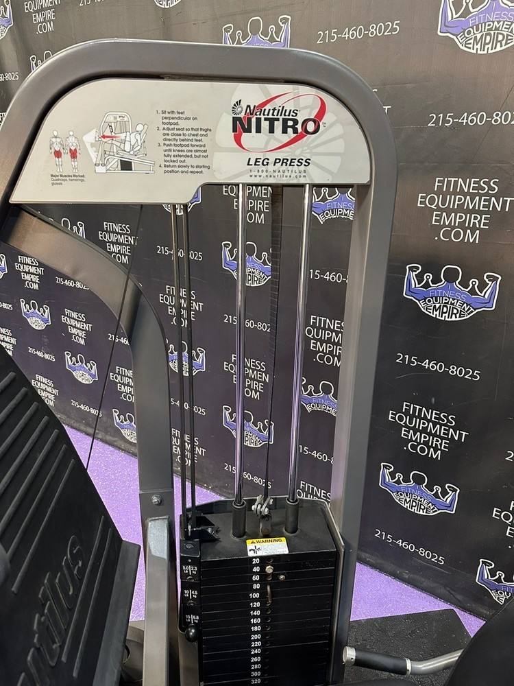Nautilus Nitro Seated Leg Press w 500 / Lb Stack