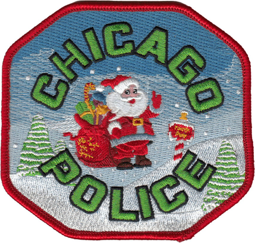 CHICAGO POLICE SHOULDER PATCH: Christmas